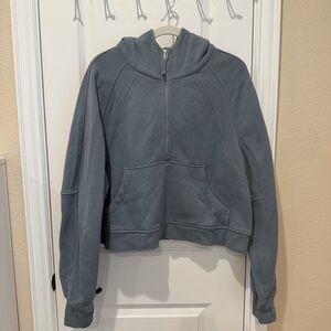 Lululemon Oversized Scuba Half Zip Hoodie Belgian Blue